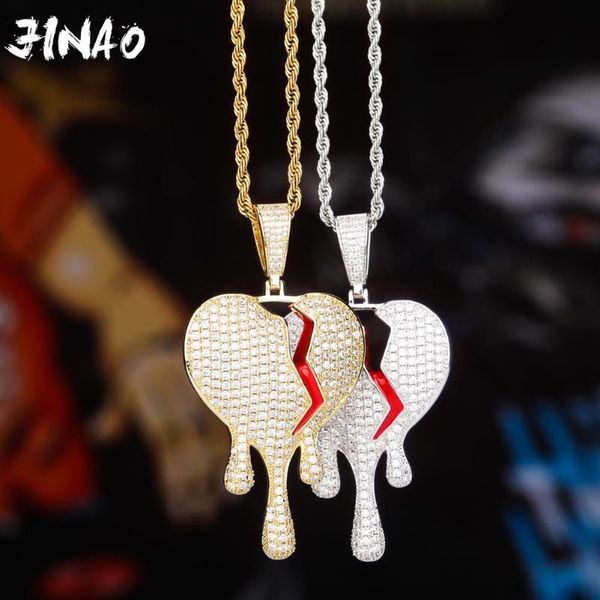 jinao new cubic zircon iced out chain heartbreak drop pendant hip hop jewelry pendant necklace necklaces for man women gifts, Silver
jinao new cubic zircon iced out chain heartbreak drop pendant hip hop jewelry pendant necklace necklaces for man women gifts, Silver