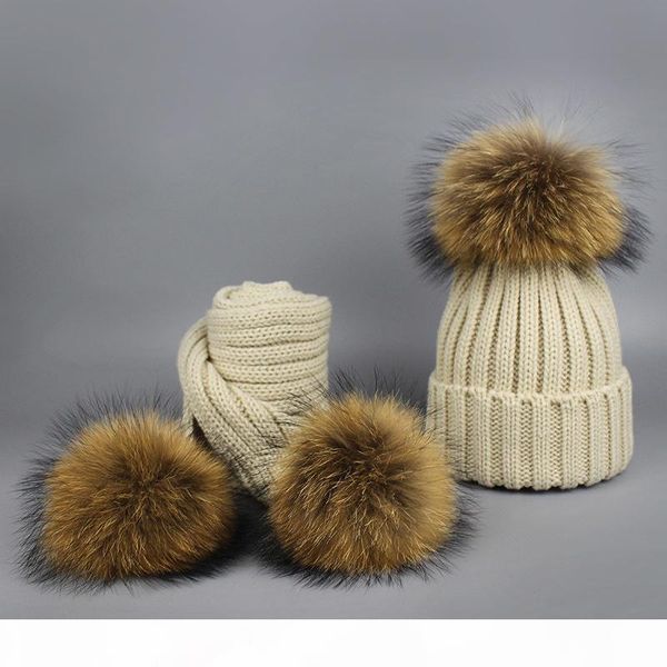 new 2 pieces set children winter hat scarf for girls hat real raccoon fur pom pom beanies woman cap knitted winter hat wholesale s1020, Blue;gray
new 2 pieces set children winter hat scarf for girls hat real raccoon fur pom pom beanies woman cap knitted winter hat wholesale s1020, Blue;gray