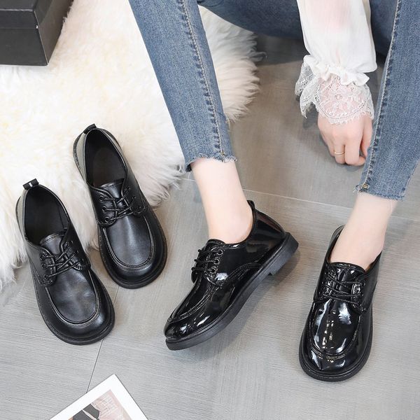 shoes woman flats slip-on oxfords women's casual female sneakers modis round toe autumn dress slip on leather new retro 2020, Black
shoes woman flats slip-on oxfords women's casual female sneakers modis round toe autumn dress slip on leather new retro 2020, Black