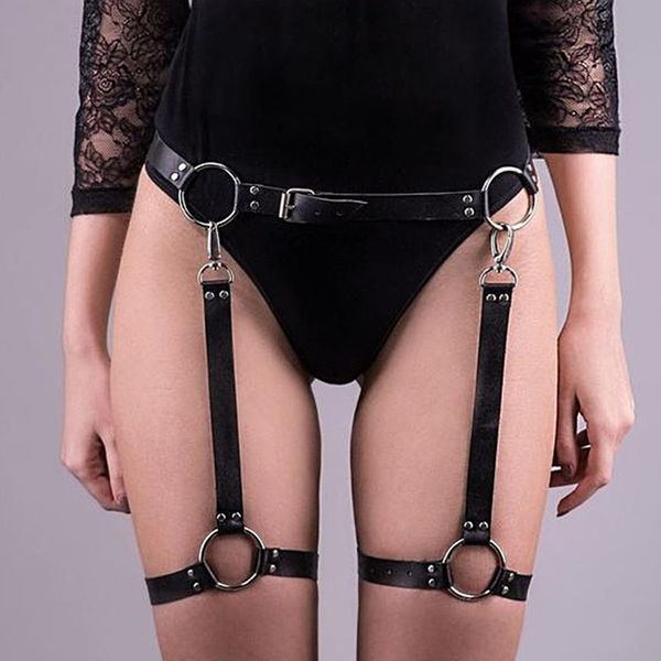 adjustable black gothic leg garter belt punk fetish leg harness pole dance bondage body harness belt thigh stockings garter, Black;brown
adjustable black gothic leg garter belt punk fetish leg harness pole dance bondage body harness belt thigh stockings garter, Black;brown
