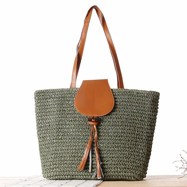 new single shoulder japanese version mori woven beach summer casual straw woven straw bag vacation leisure bag
new single shoulder japanese version mori woven beach summer casual straw woven straw bag vacation leisure bag