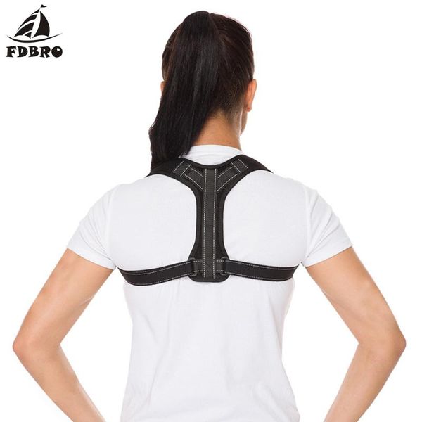 back support men women posture corrector shoulder waist brace belt orthopedic lumbar straight correction of health care, Black;blue
back support men women posture corrector shoulder waist brace belt orthopedic lumbar straight correction of health care, Black;blue