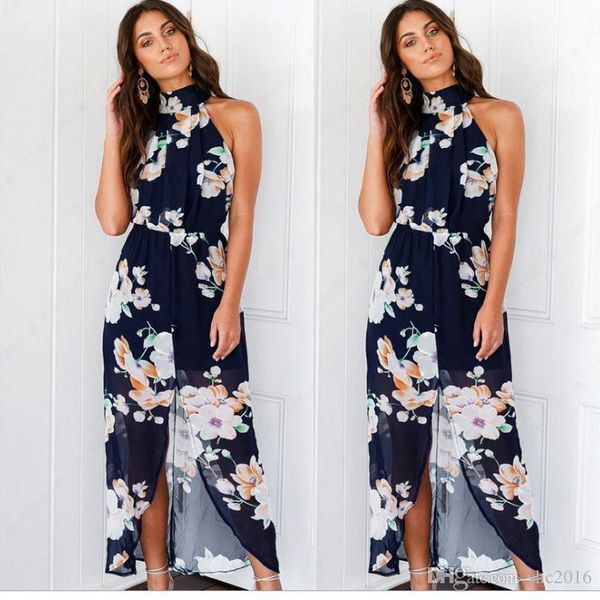 women dress halter split ribbon sling for body back sleeveless elegant lady long skirt flower print casual loose dresses size s-xl, Black;gray
women dress halter split ribbon sling for body back sleeveless elegant lady long skirt flower print casual loose dresses size s-xl, Black;gray
