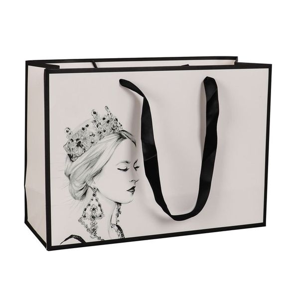 10pcs quee printed gift paper bags large clothing high-end shopping paper bags with handle cosmetics packing
10pcs quee printed gift paper bags large clothing high-end shopping paper bags with handle cosmetics packing