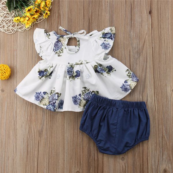 0-24m baby bodysuit new newborn infant kids baby girl floral +shorts 2pc/set outfits o-neck flower print twins baby clothes, Blue
0-24m baby bodysuit new newborn infant kids baby girl floral +shorts 2pc/set outfits o-neck flower print twins baby clothes, Blue
