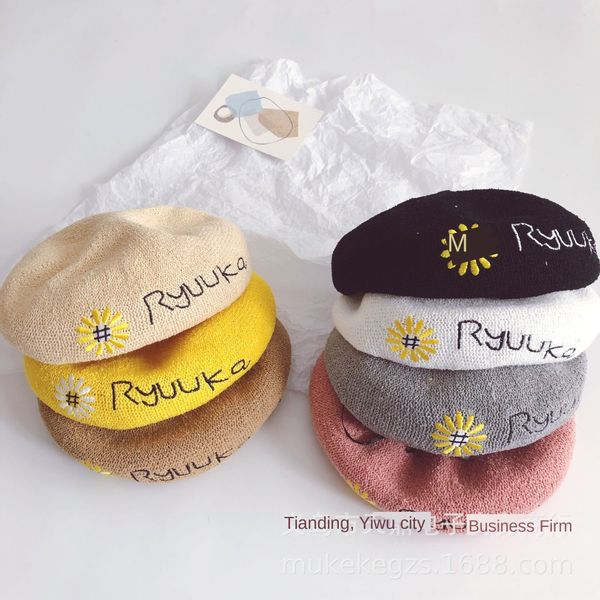 tianding ins painter beret wind breathable children letter flower embroidery children beret baby painter hat fashion hat, Yellow
tianding ins painter beret wind breathable children letter flower embroidery children beret baby painter hat fashion hat, Yellow