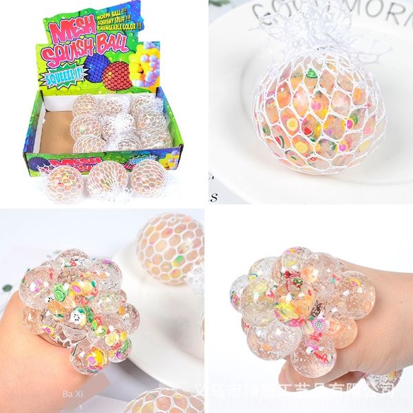 creative new unique slice color beads grape ball hand fruit fruit pinch vent decompression water ball sale
creative new unique slice color beads grape ball hand fruit fruit pinch vent decompression water ball sale