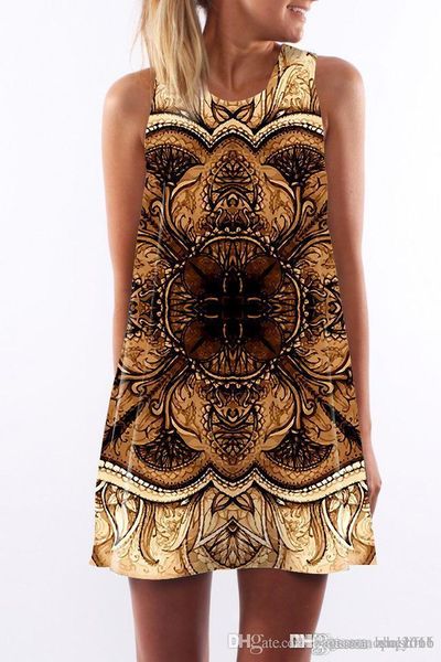 women dress crew neck summer new style sling sleeveless hip wrap elegant lady totem digital print skirt casual pencil dresses size s-xl, Black;gray
women dress crew neck summer new style sling sleeveless hip wrap elegant lady totem digital print skirt casual pencil dresses size s-xl, Black;gray