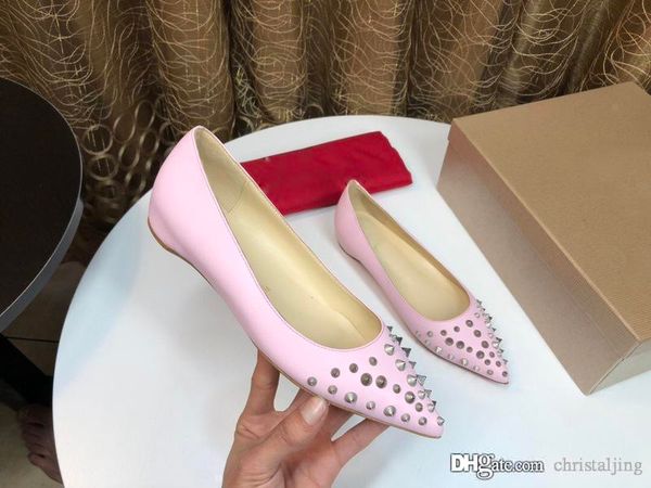 est summer women flat point toe nail shoes leather rivets sandals women studded strappy dress shoes valentine wedding high heel shoes, Black
est summer women flat point toe nail shoes leather rivets sandals women studded strappy dress shoes valentine wedding high heel shoes, Black