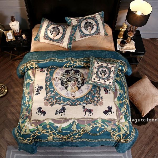 new luxury european style war horse bedding set digital printing flannel palace duvet cover bed sheet bed linen pillowcases
new luxury european style war horse bedding set digital printing flannel palace duvet cover bed sheet bed linen pillowcases