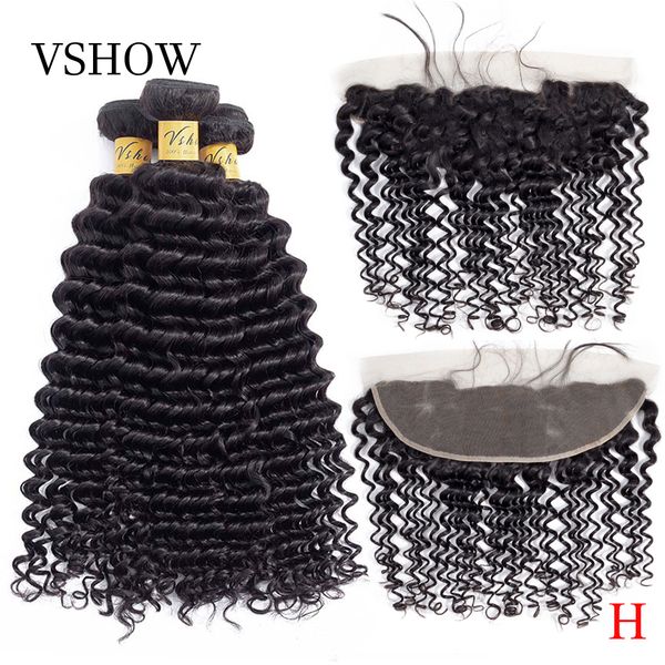 vshow deep wave bundles with frontal ear to ear lace frontal 13*4 closure with bundles remy brazilian hair bundles with closure, Black
vshow deep wave bundles with frontal ear to ear lace frontal 13*4 closure with bundles remy brazilian hair bundles with closure, Black