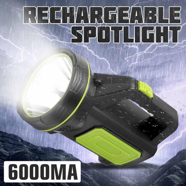 Handheld Spotlight Portable Usb Rechargeable Led Searchlight Lantern Waterproof Spot Lamp For Camping Hunting