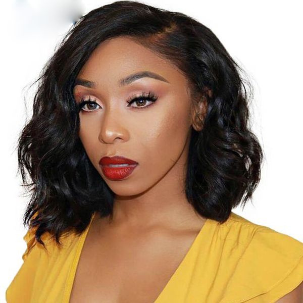 body wave short bob full lace human hair wigs wavy pre plucked 360 lace frontal wigs glueless lace front wigs, Black
body wave short bob full lace human hair wigs wavy pre plucked 360 lace frontal wigs glueless lace front wigs, Black