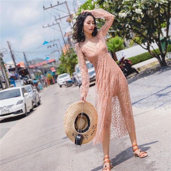 summer beach holiday dresses v neck mesh star embroidery gowns ruffles formal occasion dress backless pink dresses high quality, White
summer beach holiday dresses v neck mesh star embroidery gowns ruffles formal occasion dress backless pink dresses high quality, White