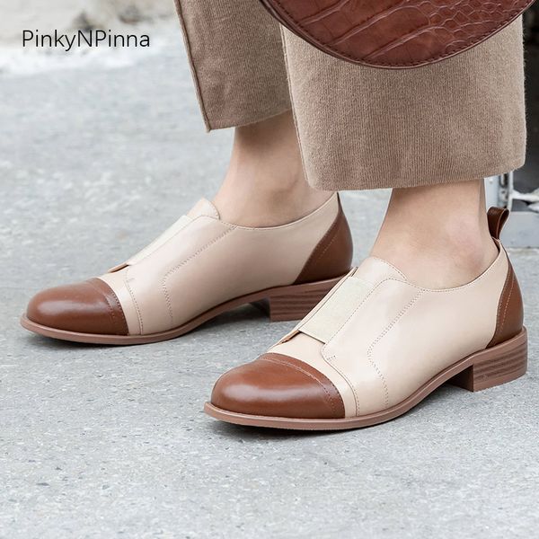 luxury full genuine leather women loafers low heels elastic band preppy style ladies commuter office casual shoes, Black
luxury full genuine leather women loafers low heels elastic band preppy style ladies commuter office casual shoes, Black