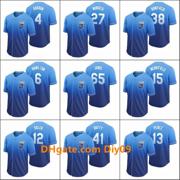 kansas city royals men #13 salvador perez 31 ian kennedy 5 george brett 4 alex gordon women youth royal fade custom jersey, Black
kansas city royals men #13 salvador perez 31 ian kennedy 5 george brett 4 alex gordon women youth royal fade custom jersey, Black