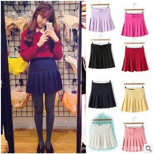 ins 2016 spring and summer new european and american style high waist slim slimming playful pleated skirt tennis skirt half skirt sale, Black
ins 2016 spring and summer new european and american style high waist slim slimming playful pleated skirt tennis skirt half skirt sale, Black