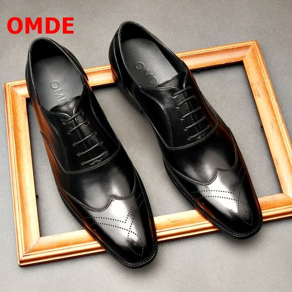 omde summer men dress shoes black genuine leather brogue lace-up oxford formal shoes men office wing-tip wedding
omde summer men dress shoes black genuine leather brogue lace-up oxford formal shoes men office wing-tip wedding