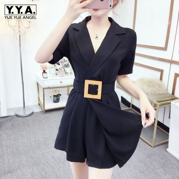 women's jumpsuits & rompers office lady overalls summer high waist loose wide leg shorts fashion black sashes short sleeve womens jumps, Black;white
women's jumpsuits & rompers office lady overalls summer high waist loose wide leg shorts fashion black sashes short sleeve womens jumps, Black;white