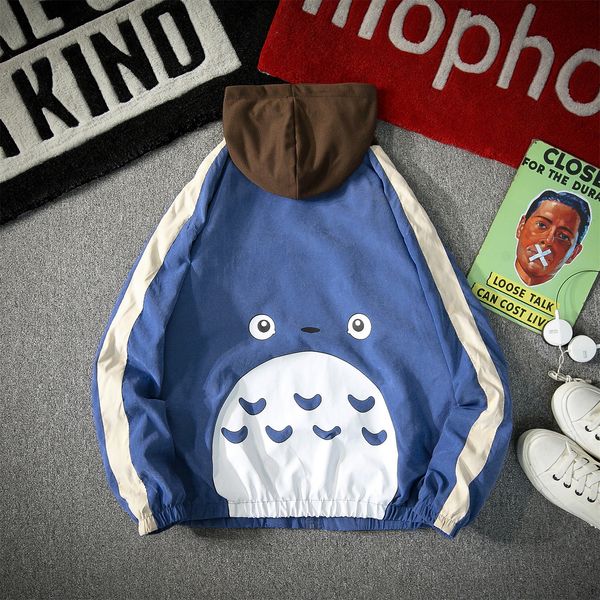 2019 spring and summer new men's coat coat fashion cartoon printed hooded korean style jacket youth casual loose jacket outside, Black;brown
2019 spring and summer new men's coat coat fashion cartoon printed hooded korean style jacket youth casual loose jacket outside, Black;brown