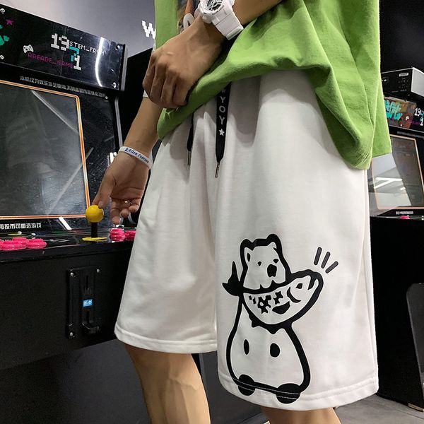 2020 summer new youth popular male cartoon printed five-point pants fashion casual loose shorts black / white / yellow, White;black
2020 summer new youth popular male cartoon printed five-point pants fashion casual loose shorts black / white / yellow, White;black
