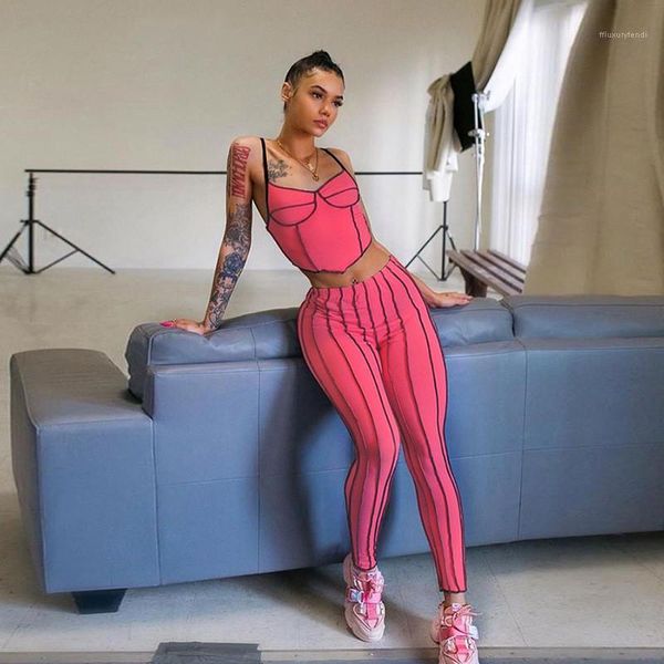 yoga suit sets sleeveless casual home sport womens designer 2pcs striped skinny womens tracksuits spaghetti strap long pants, Gray
yoga suit sets sleeveless casual home sport womens designer 2pcs striped skinny womens tracksuits spaghetti strap long pants, Gray