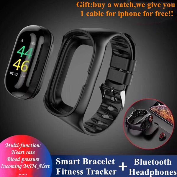 2 in 1 m1 smart watch with bluetooth headphones new multi-function smart bracelet fitness tracker tws bluetooth earphone for ios android
2 in 1 m1 smart watch with bluetooth headphones new multi-function smart bracelet fitness tracker tws bluetooth earphone for ios android