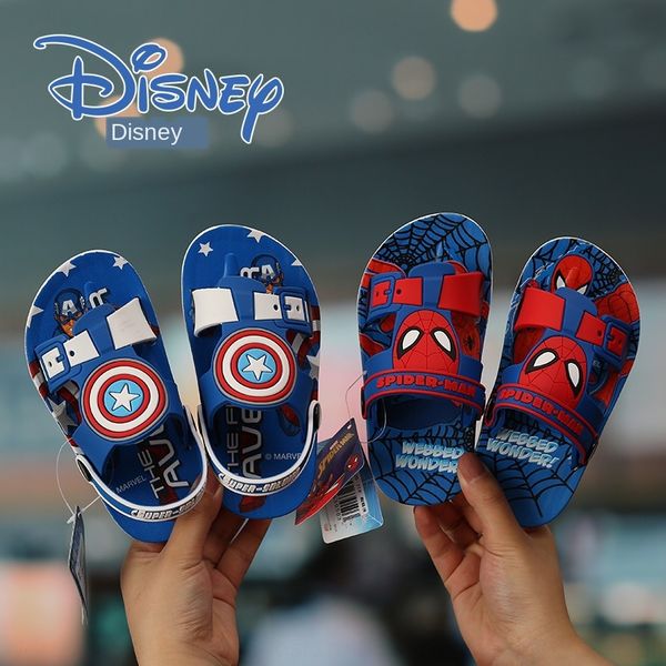 new shoes-taking boy spider-man children' anti-skid home parent-child children children children' slippers baby beach slippers, Black;grey