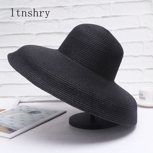 summer hepburn style wind retro wide side visor female holiday sunscreen beach fashion wild sun big grass hat t200715, Blue;gray
summer hepburn style wind retro wide side visor female holiday sunscreen beach fashion wild sun big grass hat t200715, Blue;gray