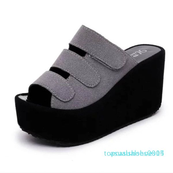 slippers female summer 2019 new magic stickers thick bottom cake wedges with sandals matte high heel women's sandals c14, Black
slippers female summer 2019 new magic stickers thick bottom cake wedges with sandals matte high heel women's sandals c14, Black