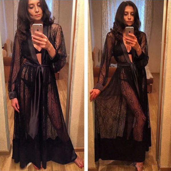 womens clothing cap sleeve women long silk kimono dressing gown bath robe babydoll lace transparent nightdress, White
womens clothing cap sleeve women long silk kimono dressing gown bath robe babydoll lace transparent nightdress, White