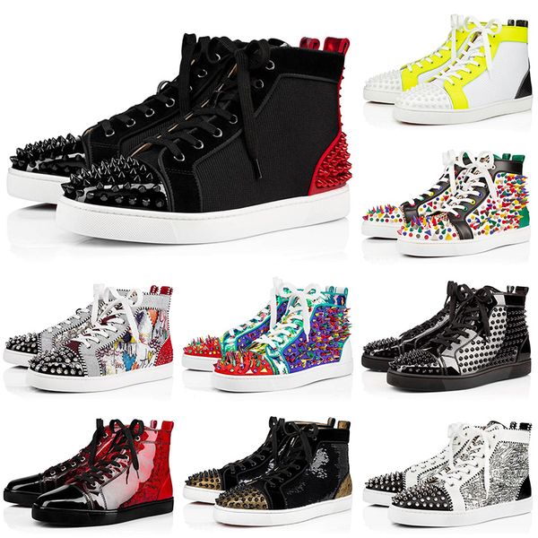 luxury 2020 size 13 men designer red bottoms fashion spikes women suede leather casual shoes party lovers fashion platform sneakers with box, Black
luxury 2020 size 13 men designer red bottoms fashion spikes women suede leather casual shoes party lovers fashion platform sneakers with box, Black