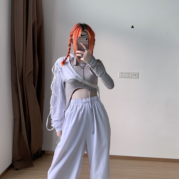 2020 new summer fashion casual hollow out backless solid oblique shoulder round collar elastic slim vest two-pieces women, White
2020 new summer fashion casual hollow out backless solid oblique shoulder round collar elastic slim vest two-pieces women, White