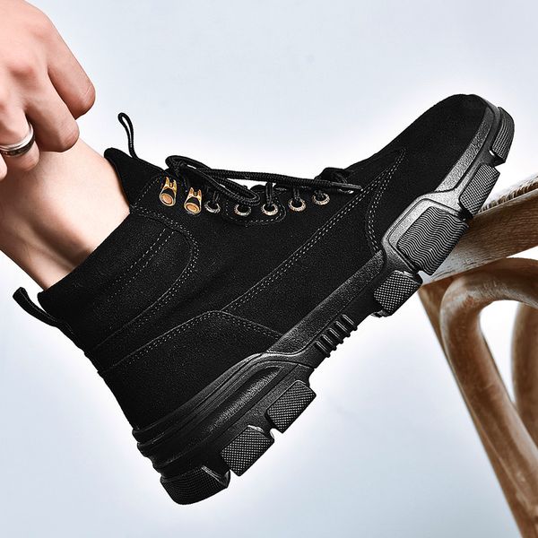 autumn new men's high casual shoes comfortable brand men sneakers light breathable trend flats shoe 44, Black
autumn new men's high casual shoes comfortable brand men sneakers light breathable trend flats shoe 44, Black