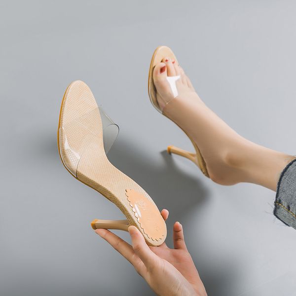 transparent slippers women 2020 summer new high heels stiletto flip-flops women mid-heel 5-9cm fashion sandals slides, Black
transparent slippers women 2020 summer new high heels stiletto flip-flops women mid-heel 5-9cm fashion sandals slides, Black