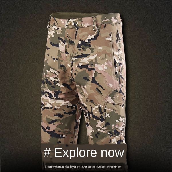 esdy outdoor camouflage warm assault tactical soft shell rush mountaineering pants tactical pants outdoor warm clothing, Blue;black
esdy outdoor camouflage warm assault tactical soft shell rush mountaineering pants tactical pants outdoor warm clothing, Blue;black