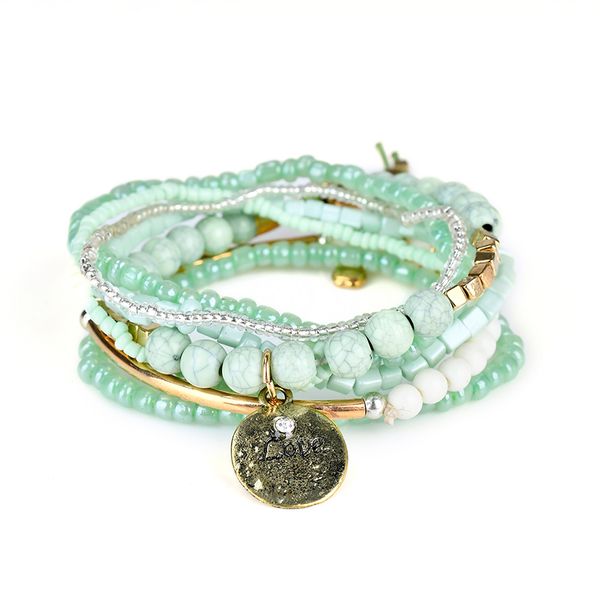 bohemian candy color multilayer beads bracelets bangles for women jewelry letter love charm bracelet gifts girlfriend pulseras, Golden;silver
bohemian candy color multilayer beads bracelets bangles for women jewelry letter love charm bracelet gifts girlfriend pulseras, Golden;silver