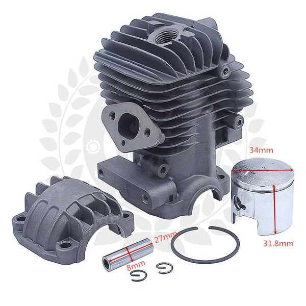 cylinder assy fits hus. h425 t425 & more 2 cycle chain saw zylinder assembly piston ring clips pin pan kit
cylinder assy fits hus. h425 t425 & more 2 cycle chain saw zylinder assembly piston ring clips pin pan kit