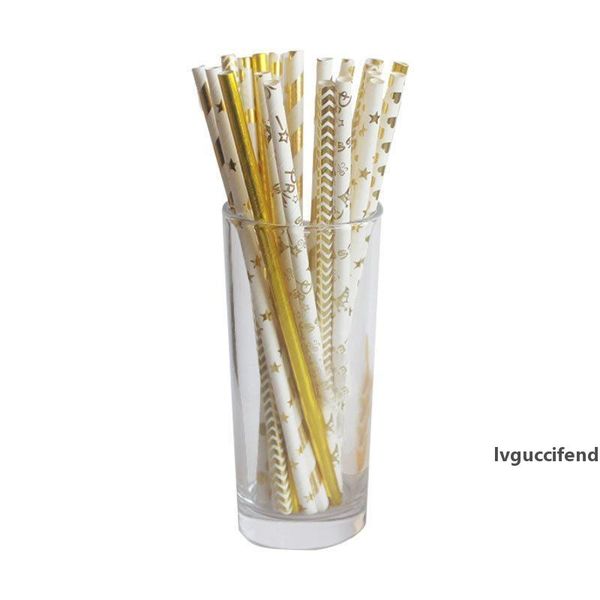 disposable gold foil straw color coated bronzing party home drink decorative golden crown stars wave love paper straw 57
disposable gold foil straw color coated bronzing party home drink decorative golden crown stars wave love paper straw 57