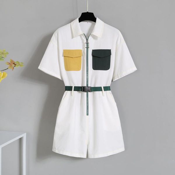 cocoepps 4xl summer plus size playsuit woman large size zipper short jumpsuit casual belted rompers wide leg playsuits overalls, Black;white
cocoepps 4xl summer plus size playsuit woman large size zipper short jumpsuit casual belted rompers wide leg playsuits overalls, Black;white
