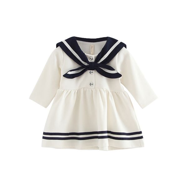 college style princess dress girls navy style spring dress children's long-sleeved baby skirt 0-3 years old children, Red;yellow
college style princess dress girls navy style spring dress children's long-sleeved baby skirt 0-3 years old children, Red;yellow