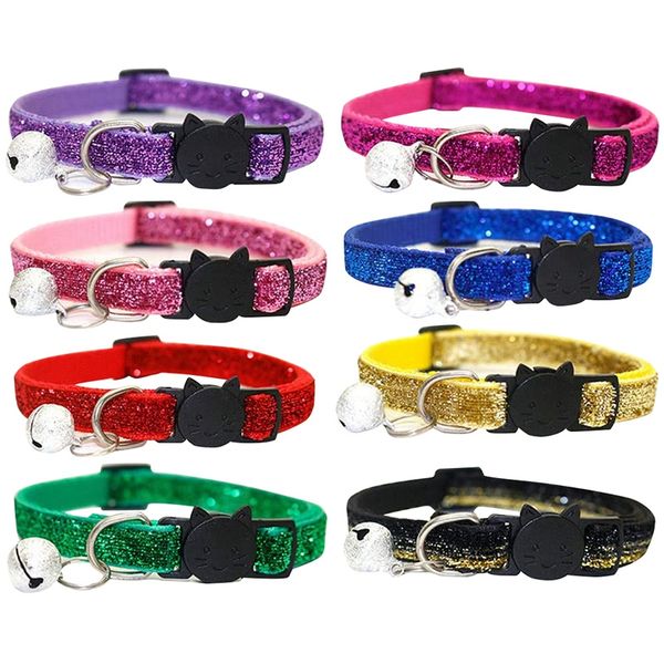 pets collar, adjustable safety quick release buckle cat collars with bell for cat and dog 8pcs
pets collar, adjustable safety quick release buckle cat collars with bell for cat and dog 8pcs