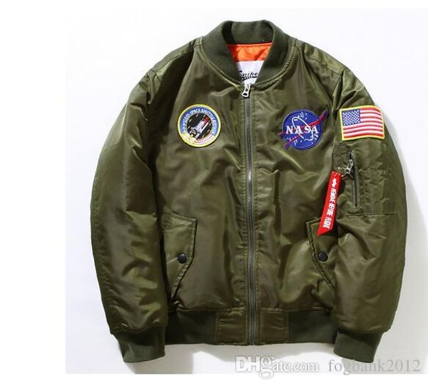winter warm nasa ma1 jacket men military airborne flight bomber jacket army air force fly pilot jacket, Black;brown
winter warm nasa ma1 jacket men military airborne flight bomber jacket army air force fly pilot jacket, Black;brown
