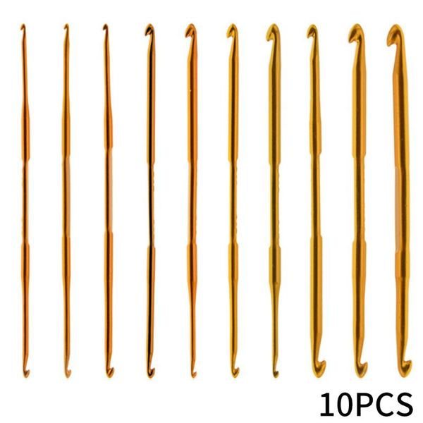 10pcs kniting tools craft clothing diy sewing accessories crochet hook handmade double head for beginners aluminum alloy yarn, Black
10pcs kniting tools craft clothing diy sewing accessories crochet hook handmade double head for beginners aluminum alloy yarn, Black