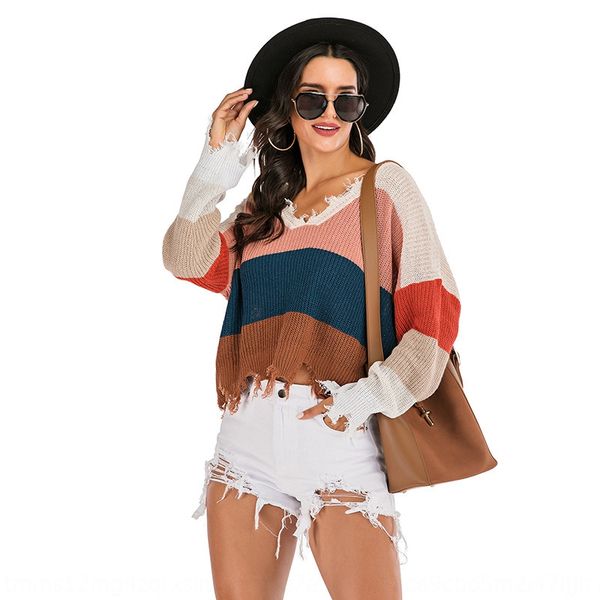 2020 autumn and winter new women's large size color matching sweater women's outer wear v-neck pullover coat pullover loose, White;black
2020 autumn and winter new women's large size color matching sweater women's outer wear v-neck pullover coat pullover loose, White;black