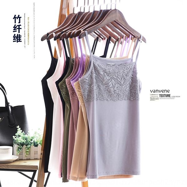 vanvene lace camisole lace vest suspender women's bamboo fiber fabric suspender vest all-match slimming base shirt, White
vanvene lace camisole lace vest suspender women's bamboo fiber fabric suspender vest all-match slimming base shirt, White