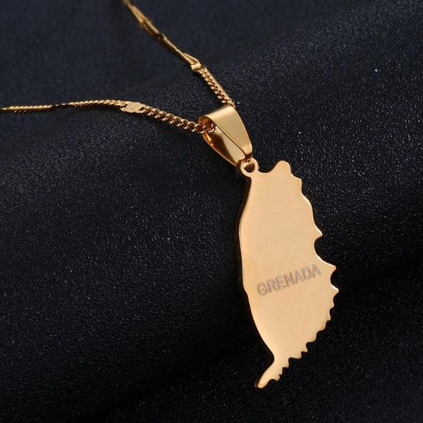 stainless steel grenada island map pendant necklaces caribbean map chain jewelry, Silver
stainless steel grenada island map pendant necklaces caribbean map chain jewelry, Silver