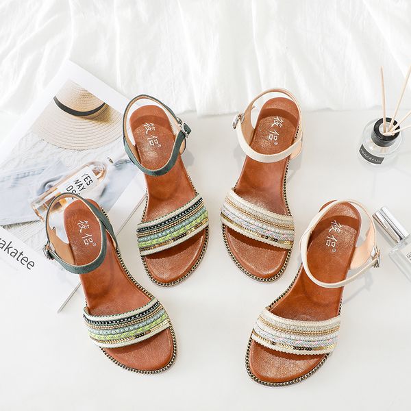 wedge sandals women sandals 2020 summer new fashion large size women's shoes luxury shoes women designers, Black
wedge sandals women sandals 2020 summer new fashion large size women's shoes luxury shoes women designers, Black