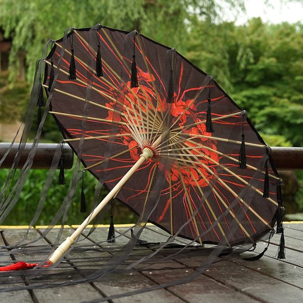 cosplay silk cloth outdoor ribbons tassel pshoot decoration dome shape black wood long-handle chinese oilpaper umbrella
cosplay silk cloth outdoor ribbons tassel pshoot decoration dome shape black wood long-handle chinese oilpaper umbrella