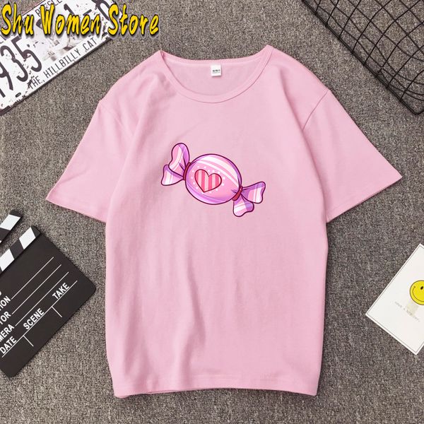 2020 новый мультфильм candy t-shirt женщины tshirt творчество дизайн tops tee мода лето коротким рукавом сахар отпечатанных harajuku t, White
2020 новый мультфильм candy t-shirt женщины tshirt творчество дизайн tops tee мода лето коротким рукавом сахар отпечатанных harajuku t, White